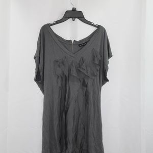 V-Neck Ruffled T-Shirt